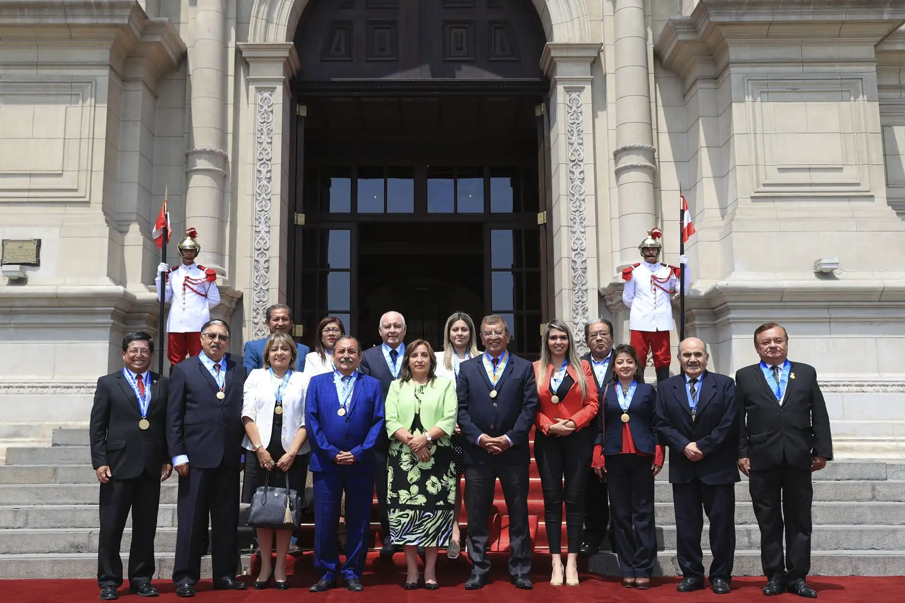 Presidenta Dina Boluarte sostuvo reunión con miembros de la Junta Directiva Nacional y Decanos Regionales del Colegio de Periodistas del Perú.ANDINA/Prensa Presidencia