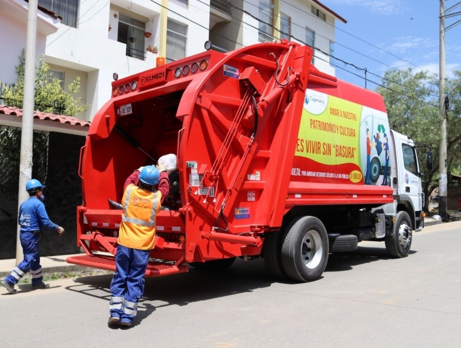 Municipalidad de Cajamarca elaboró un plan para garantizar el recojo de residuos sólidos que se generen en esa ciudad por las celebraciones de Año Nuevo. ANDINA/Difusión