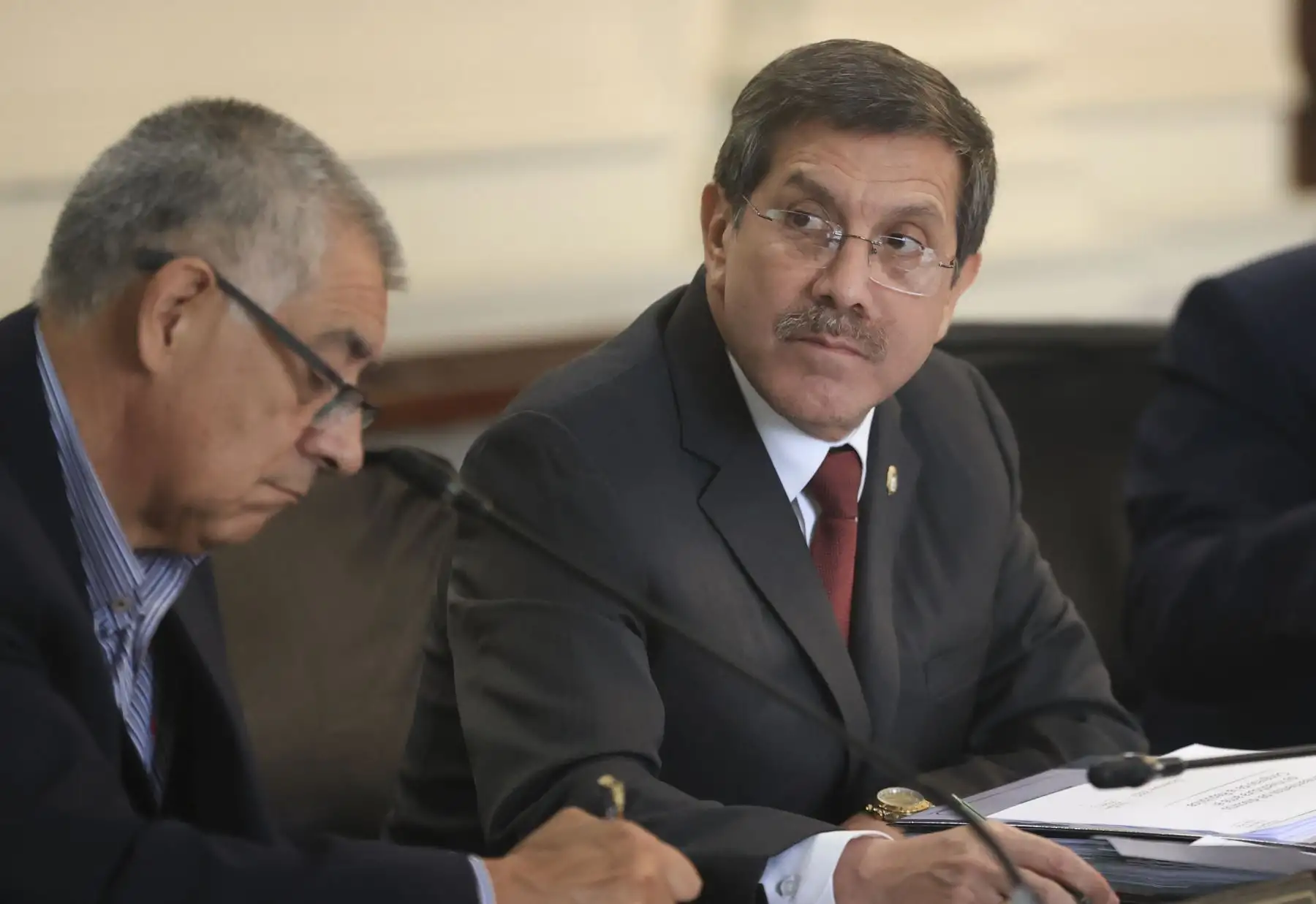 La Presidenta de la República, Dina Boluarte lidera el día de hoy una nueva sesión del Consejo de Ministros en Palacio de Gobierno. 
Foto:ANDINA/Presidencia Perú