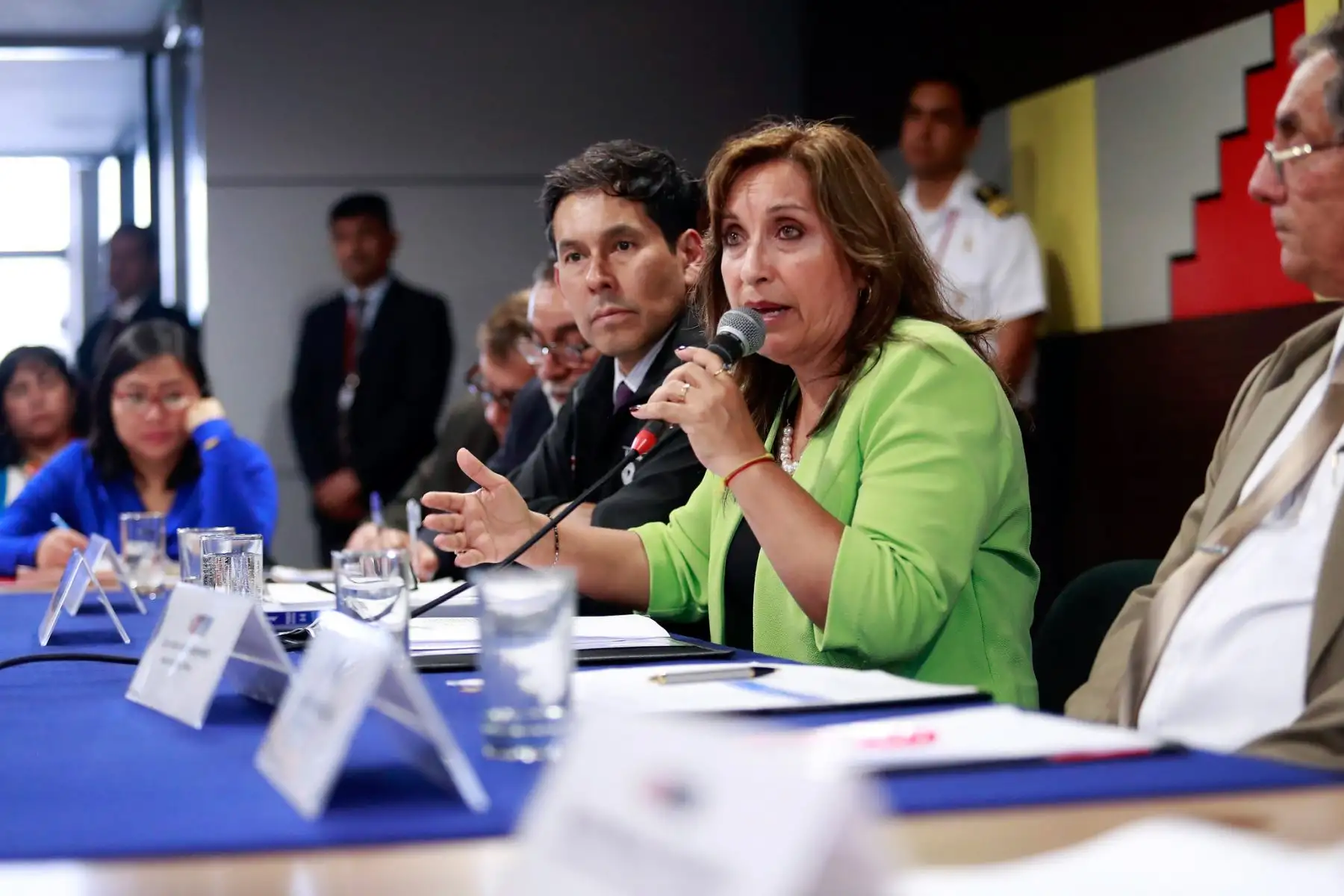 Presidenta Dina Boluarte sostuvo reunión de trabajo con los representantes de siete pueblos originarios de Manseriche, región Loreto. Foto: ANDINA/Presidencia Perú