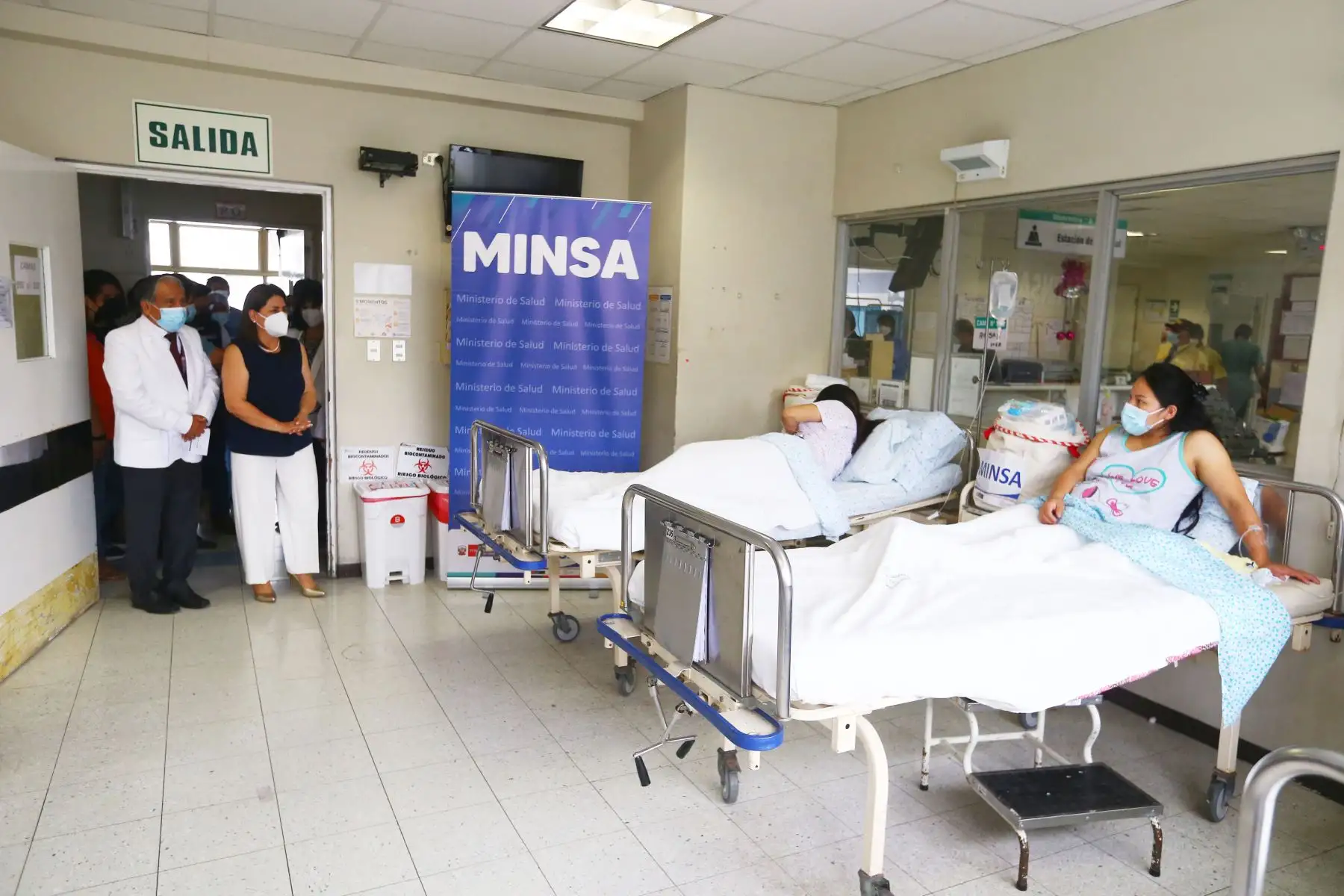 El instituto Nacional Materno Perinatal, celebra el nacimiento de los primeros bebés nacidos en año nuevo con la visita de la ministra de Salud Rosa Gutierrez

Foto: ANDINA/Ricardo Cuba