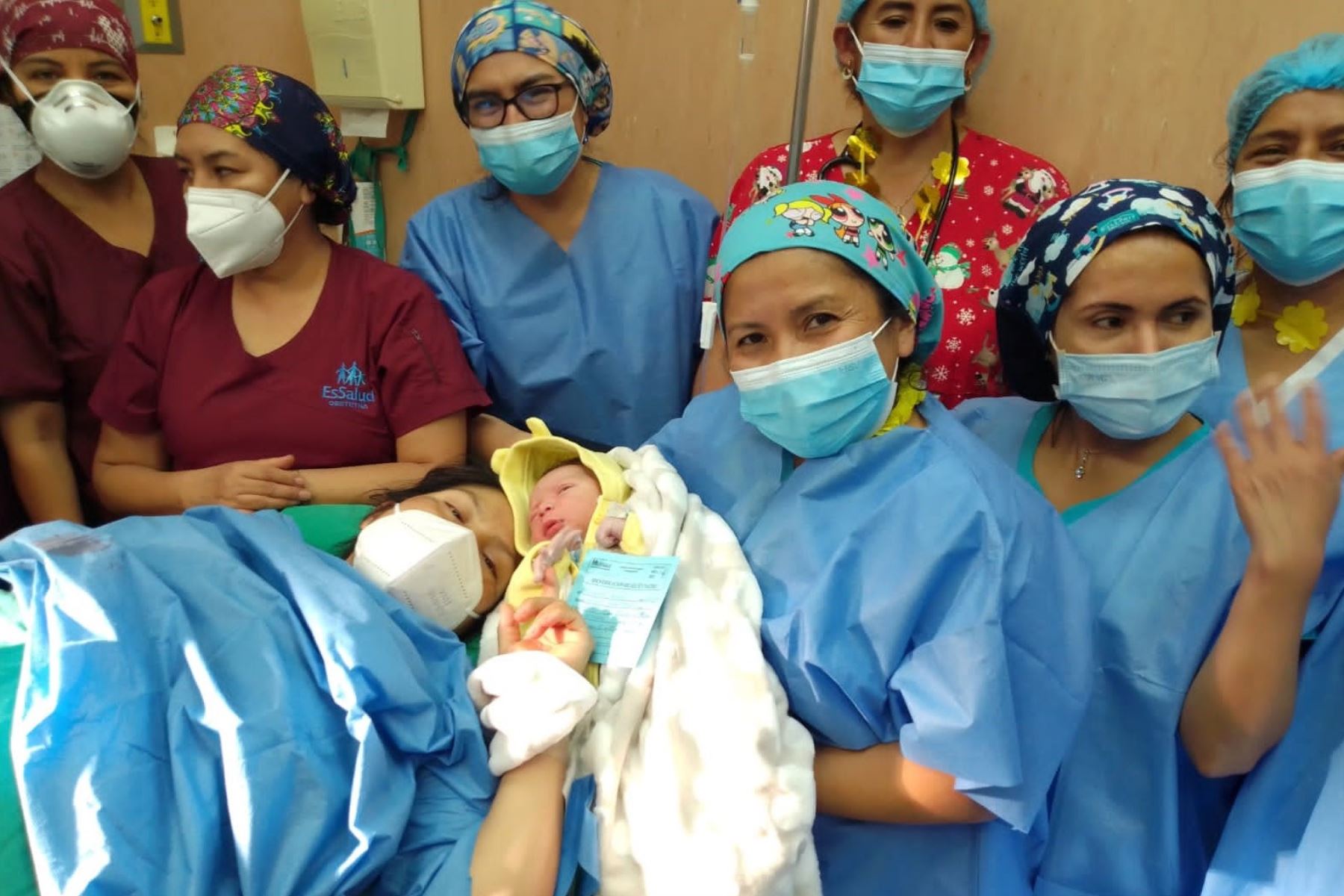 EsSalud: primer bebé del 2023 es un varón y nació en el hospital Negreiros. Foto: ANDINA/Difusión.