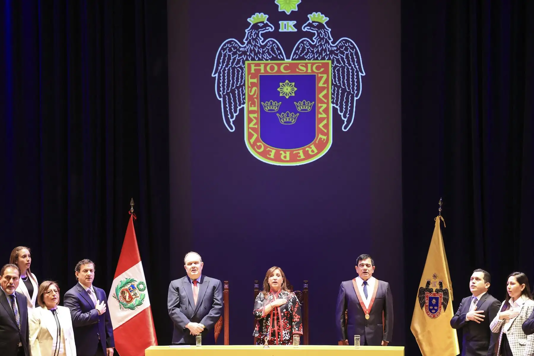 Presidenta Dina Boluarte participó en la ceremonia de juramentación e instalación del Concejo Metropolitano de Lima donde Rafael López Aliaga juró como el nuevo alcalde de Lima Metropolitana para el periodo 2023-2026. Foto: ANDINA/Presidencia Perú
