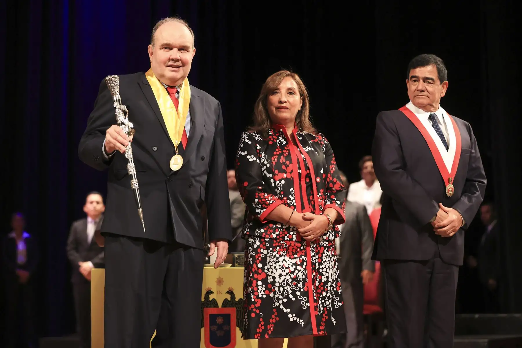 Presidenta Dina Boluarte participó en la ceremonia de juramentación e instalación del Concejo Metropolitano de Lima donde Rafael López Aliaga juró como el nuevo alcalde de Lima Metropolitana para el periodo 2023-2026. Foto: ANDINA/Presidencia Perú
