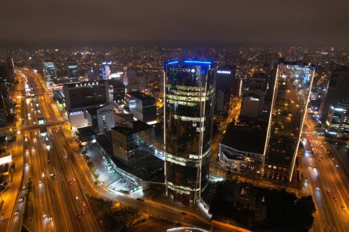 Vista del centro financiero de Lima. ANDINA/Ricardo Cuba