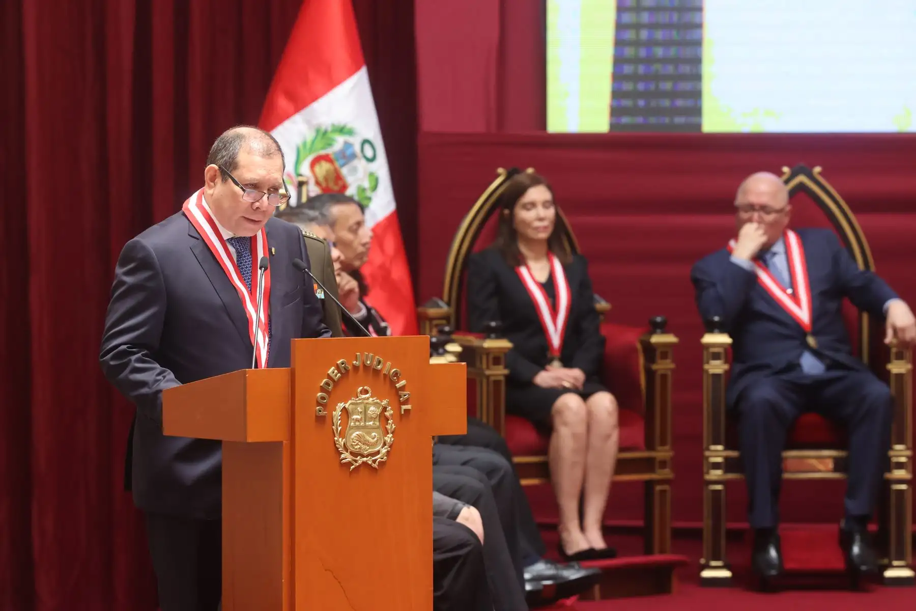 El juez supremo Javier Arévalo Vela asume la presidencia de la Corte Suprema de Justicia y del Poder Judicial para el periodo 2023-2024. Foto: ANDINA/ Andrés Valle