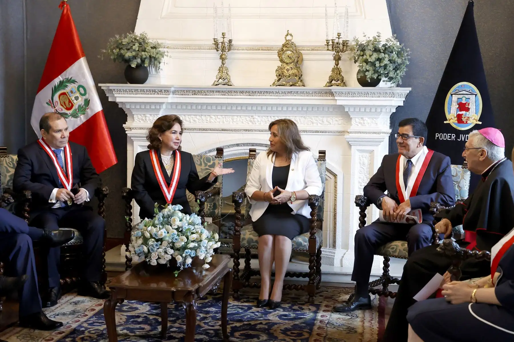 Presidenta de la República, Dina Boluarte, participó en la apertura del año judicial 2023 y asunción del señor Javier Arévalo Vela como presidente de la Corte Suprema de Justicia de la República y del Poder Judicial para el periodo 2023 – 2024. Foto: ANDINA/Prensa Presidencia