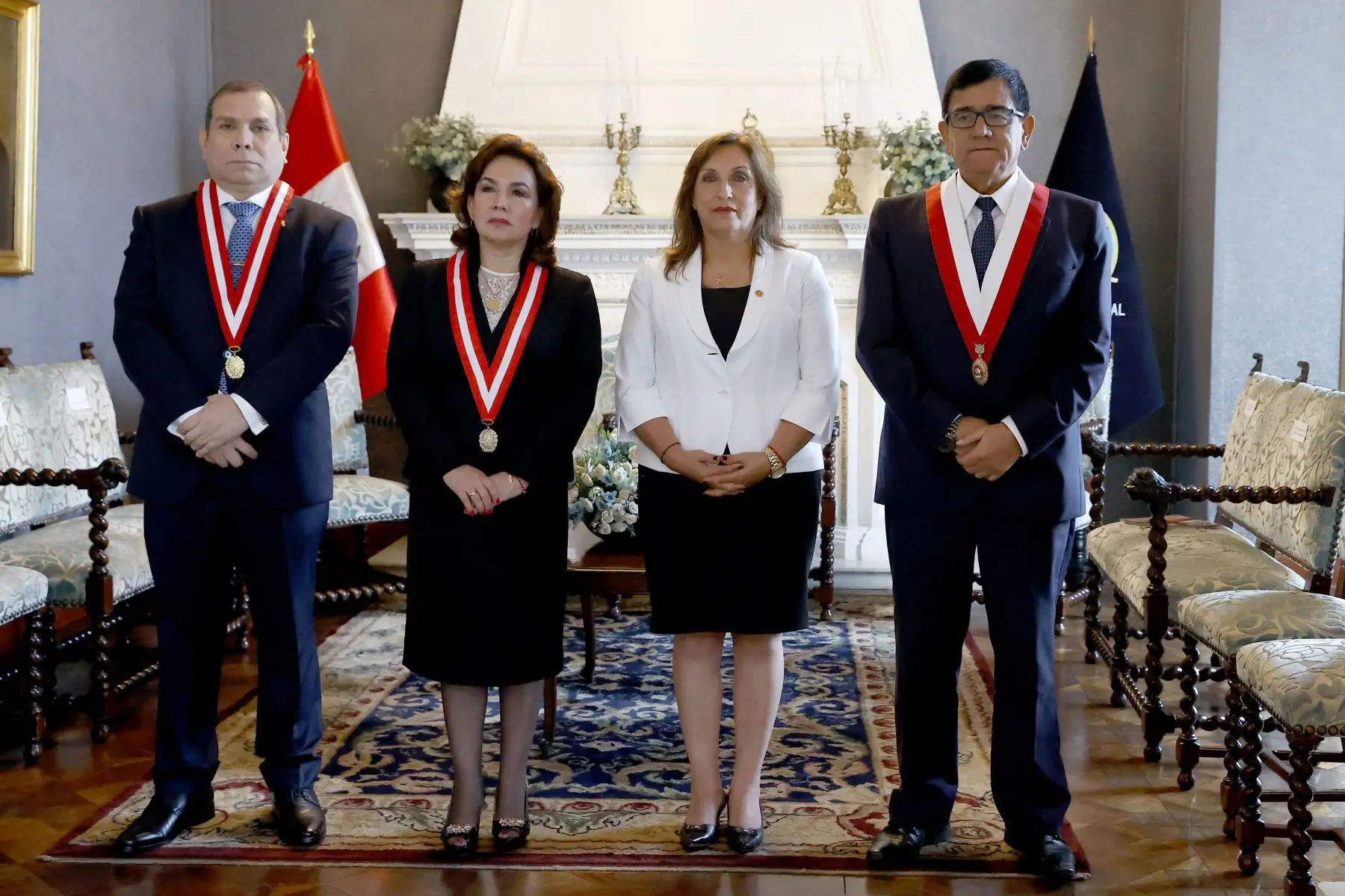 Presidenta de la República, Dina Boluarte, participó en la apertura del año judicial 2023 y asunción del señor Javier Arévalo Vela como presidente de la Corte Suprema de Justicia de la República y del Poder Judicial para el periodo 2023 – 2024. Foto: ANDINA/Prensa Presidencia