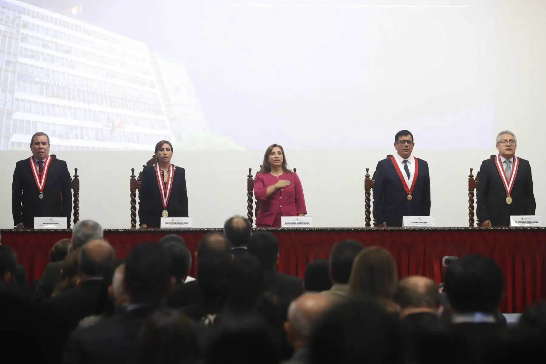 Presidenta Dina Boluarte participa en la ceremonia de apertura del Año Fiscal 2023. Foto: ANDINA/ Carla Patiño