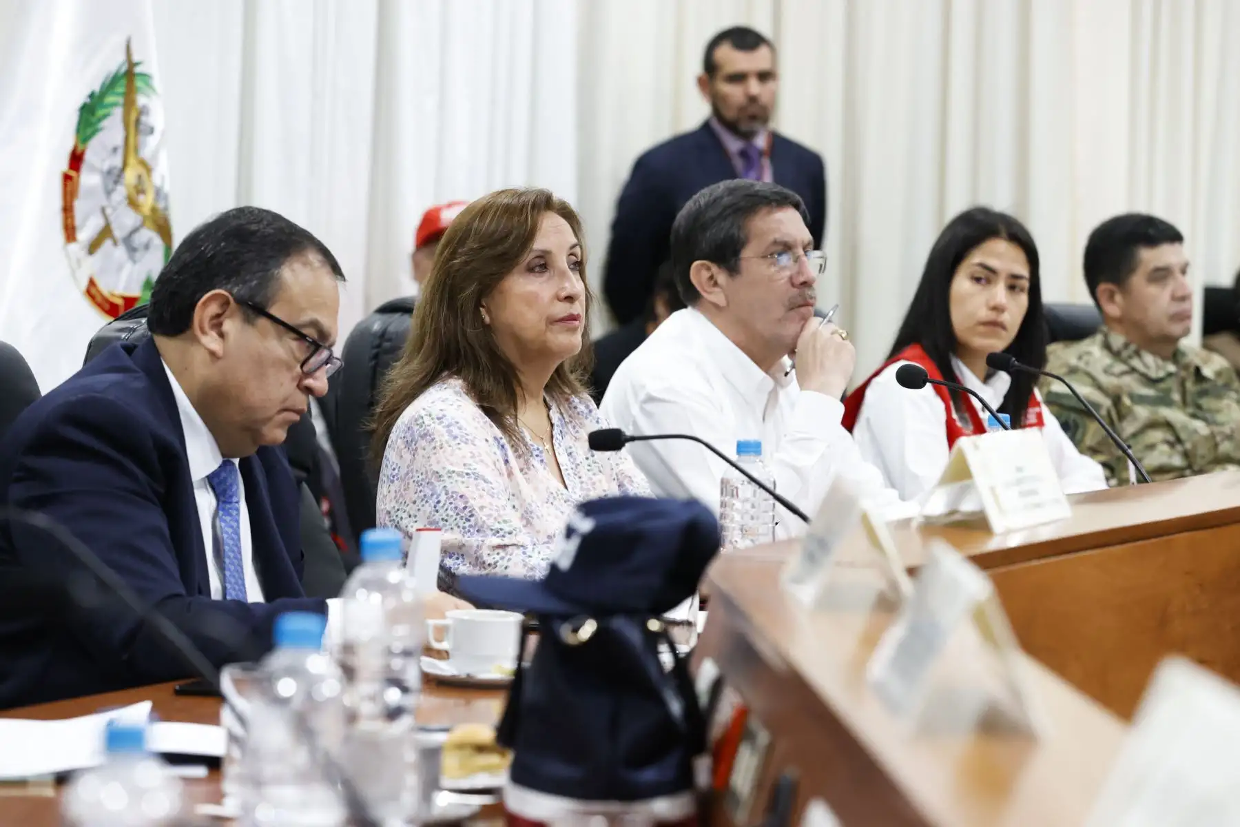 Presidenta Dina Boluarte participa en la instalación del Centro de Monitoreo y Control de Crisis. Foto: ANDINA/ Prensa Presidencia