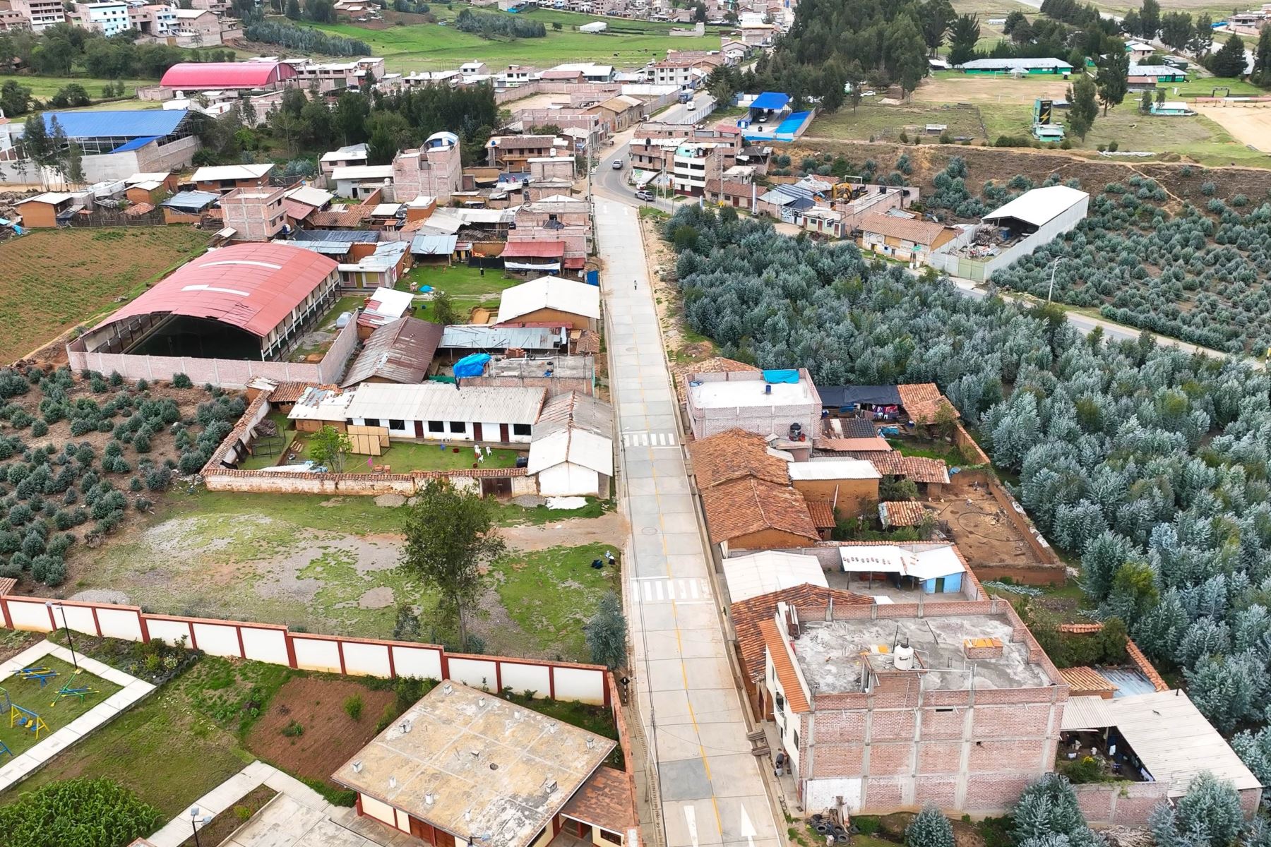 Inauguran un tramo de carretera en el distrito de Huamachuco, región La Libertad. Foto: Difusión.