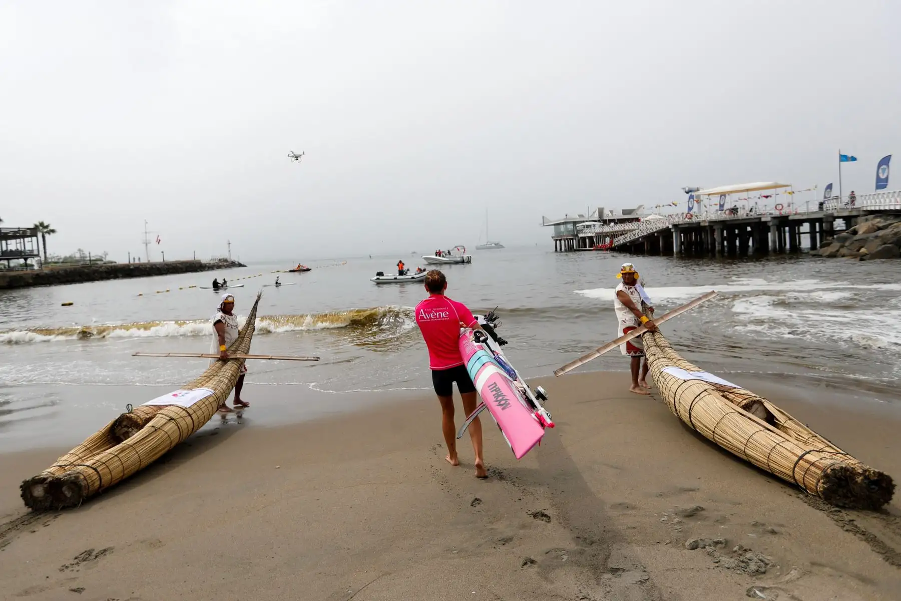 Cap Optimist es la aventura de 6 Waterwomen que van a intentar atravesar el Pacífico a fuerza a brazo. Remando sobre un paddleboard prone van a conectar Lima a Moorea. Esta expedición deportiva extraordinaria y solidaria, de más de 8000 km, se realizará a principios del 2023 en beneficio de los niños enfermos, y está organizada por la asociación Hope Team East. Foto: ANDINA/Carla Patiño
