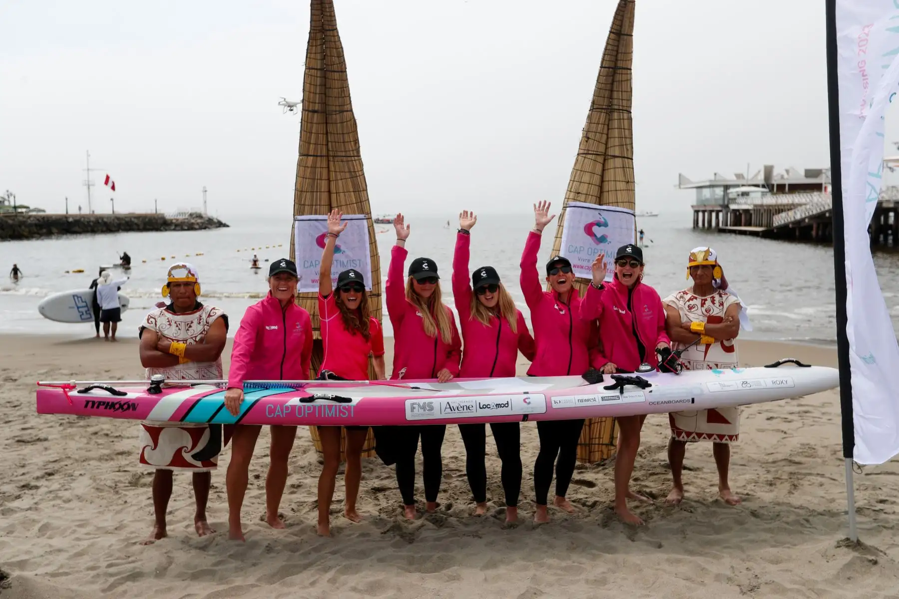 Cap Optimist es la aventura de 6 Waterwomen que van a intentar atravesar el Pacífico a fuerza a brazo. Remando sobre un paddleboard prone van a conectar Lima a Moorea. Esta expedición deportiva extraordinaria y solidaria, de más de 8000 km, se realizará a principios del 2023 en beneficio de los niños enfermos, y está organizada por la asociación Hope Team East. Foto: ANDINA/Carla Patiño