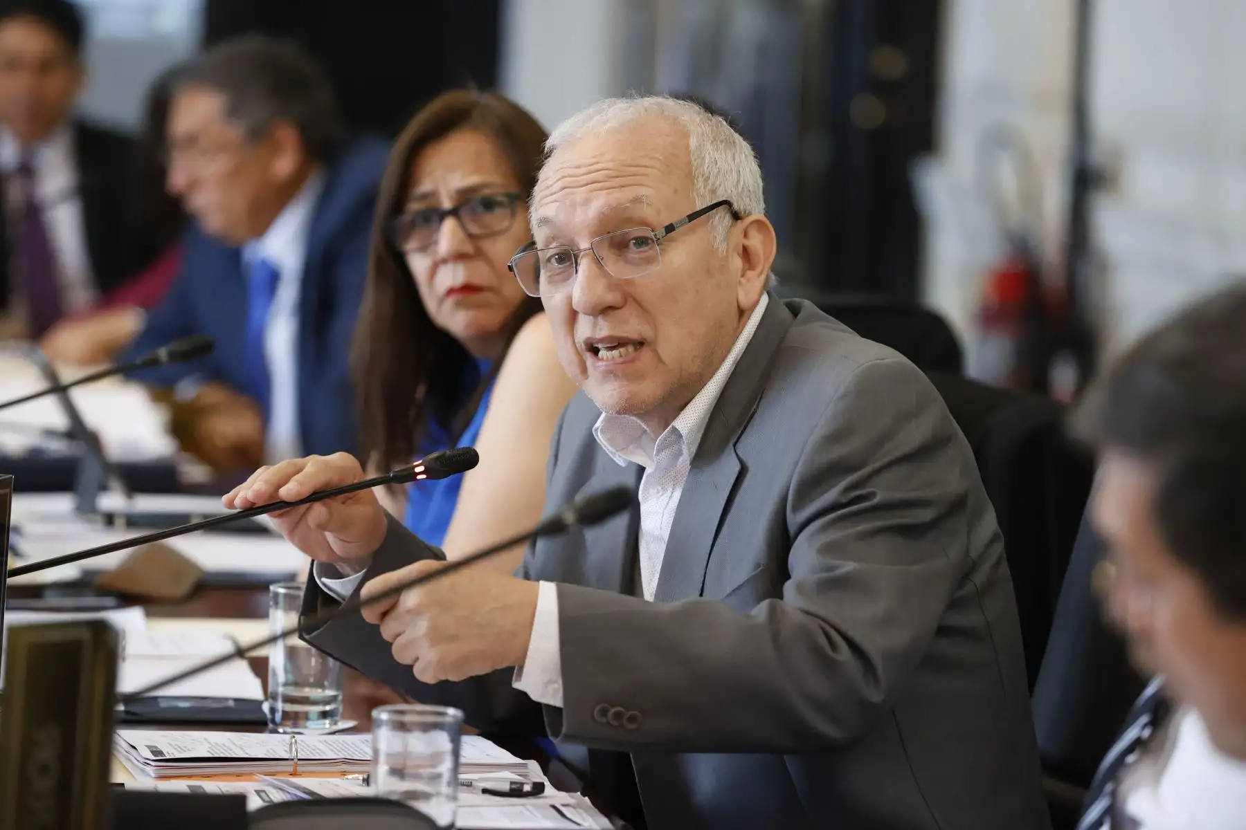 El ministro de educación, Oscar Becerra participa el día de hoy de una sesión más del Consejo de Ministros, en Palacio de Gobierno.
Foto: ANDINA/Presidencia Perú