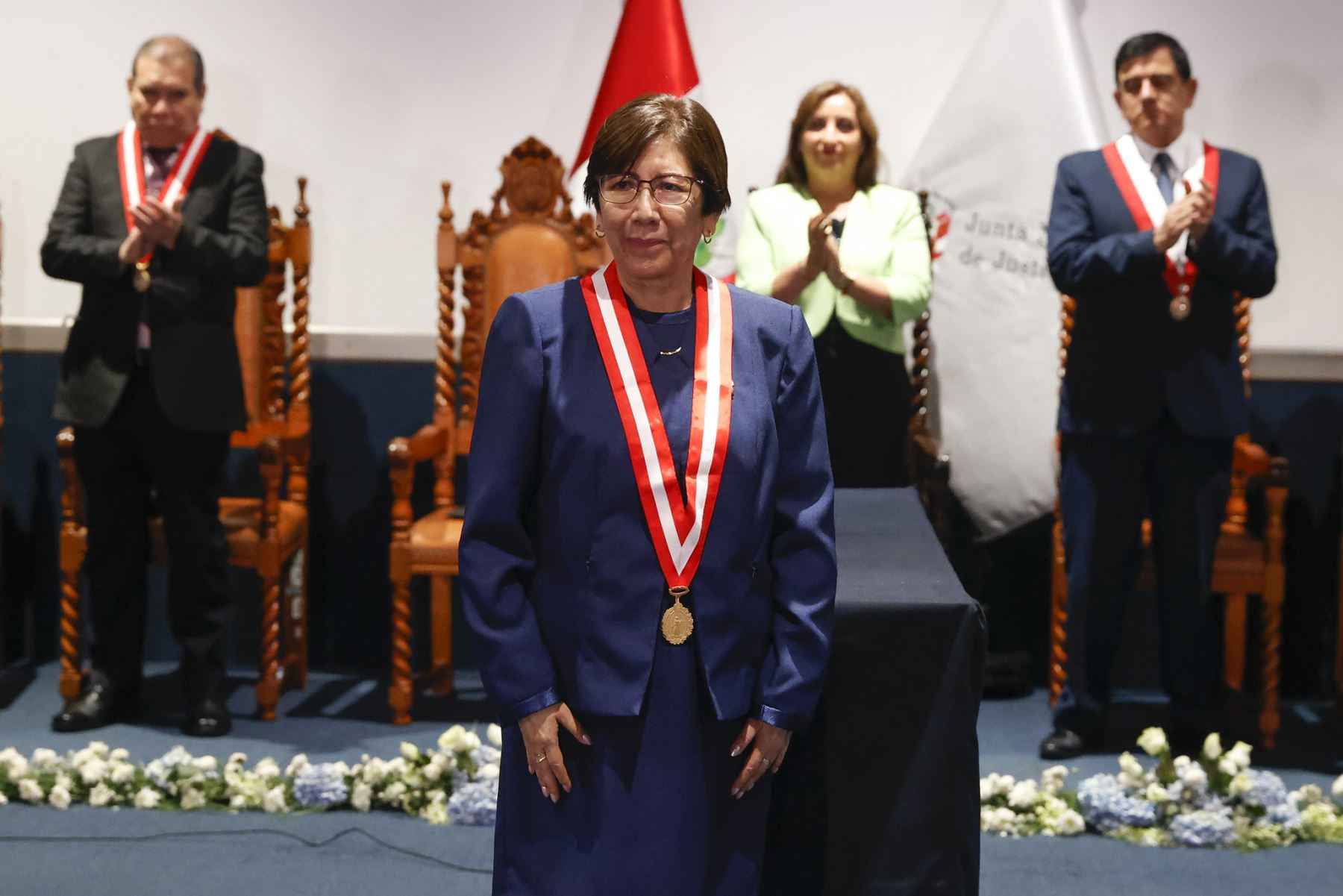 Imelda Tumialán, presidenta de la JNJ.
