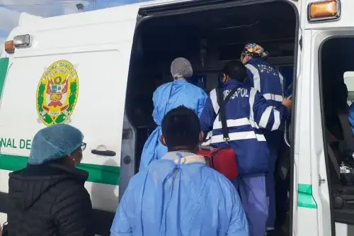 Suboficial PNP herido en protestas en Puno llegó a Lima. ANDINA/Difusión