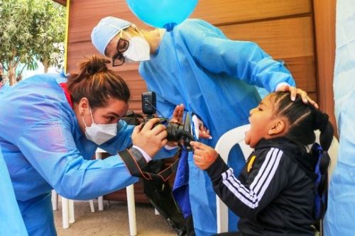 Médicos del Instituto Nacional de Salud del Niño San Borja viajaron a Bagua para operar de labio leporino y paladar hendido. Foto: ANDINA/Difusión.