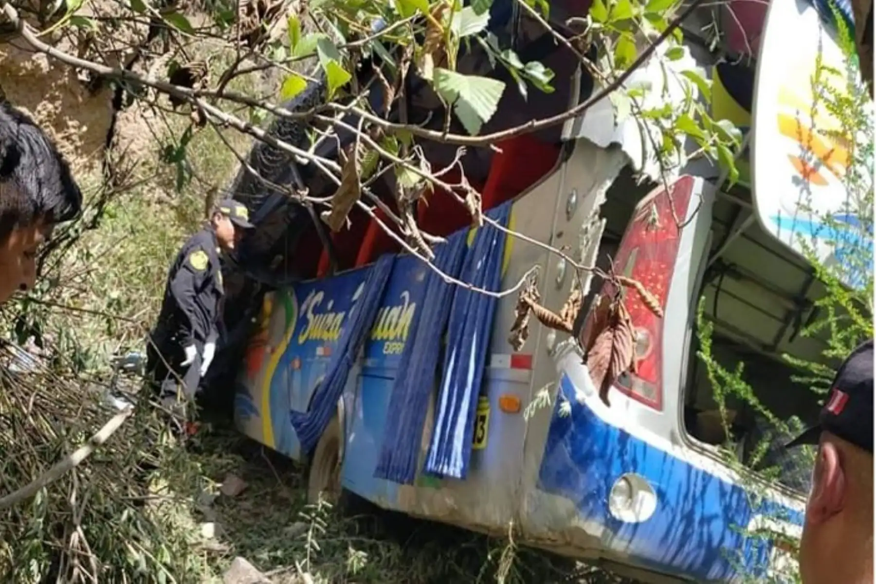 Los heridos fueron identificado como Sheylam Silvia Cóndor Orihuela (32), Elio Ponte Salcedo (46), Sadid Vega Martínez (10) y Juan Muler Valdivia.