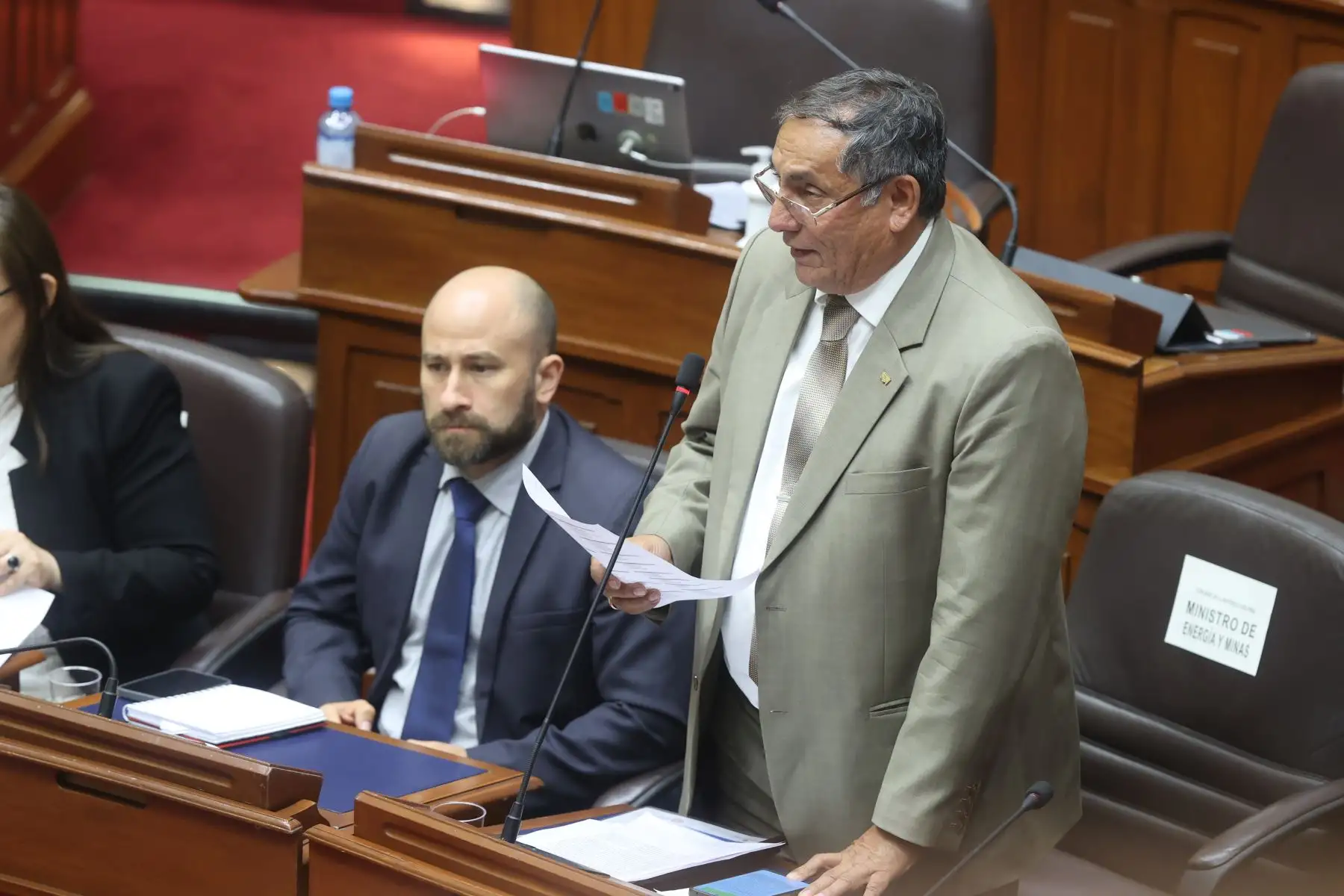 Ministro de Energía y Minas, Óscar Vera. ANDINA/Andrés Valle