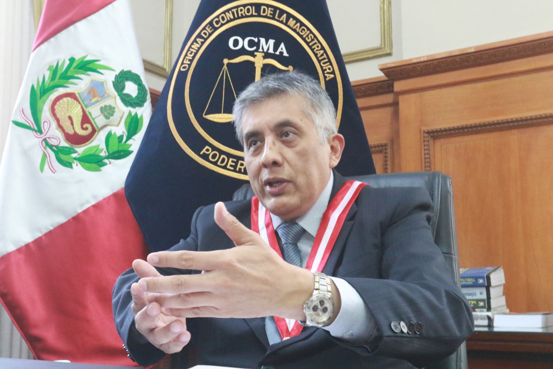 El jefe de OCMA dio inicio hoy una visita judicial extraordinaria a la Corte Superior de Justicia de Lima Sur