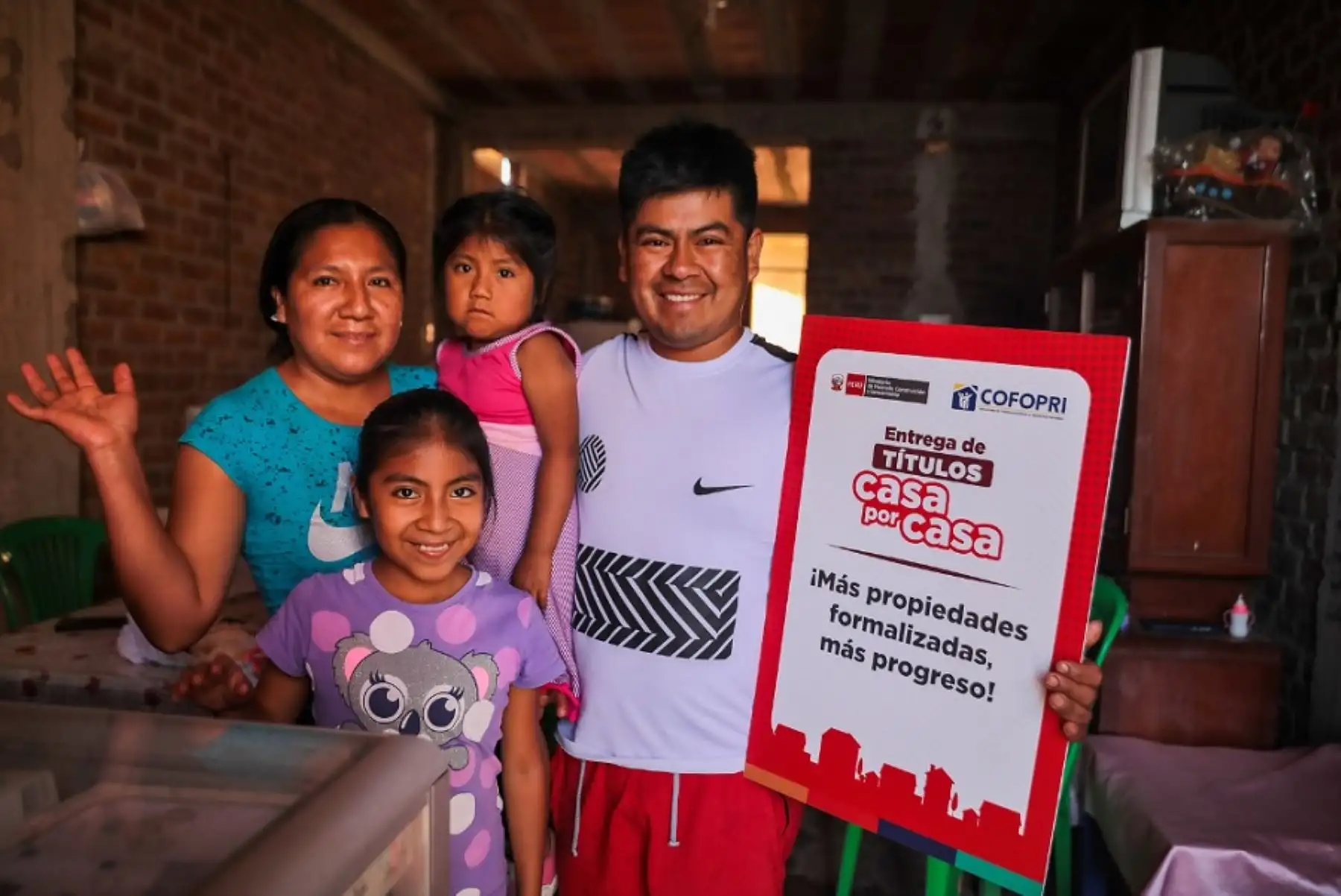 Como entidad encargada de la formalización predial urbana en nuestro país, Cofopri otorga títulos de propiedad inscritos en la Superintendencia Nacional de Registros Públicos (Sunarp).