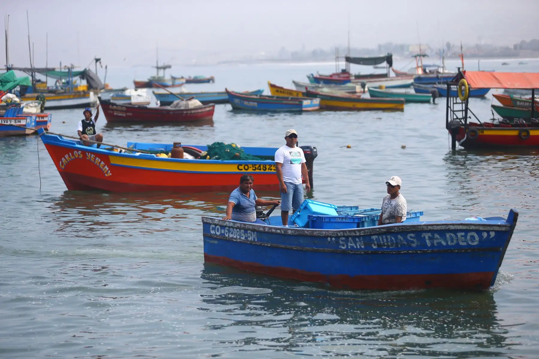 Así lucen el balneario de Ancón a un año del derrame de petróleo  producido por la refinería La Pampilla que es operada por Repsol. ANDINA/Ricardo Cuba