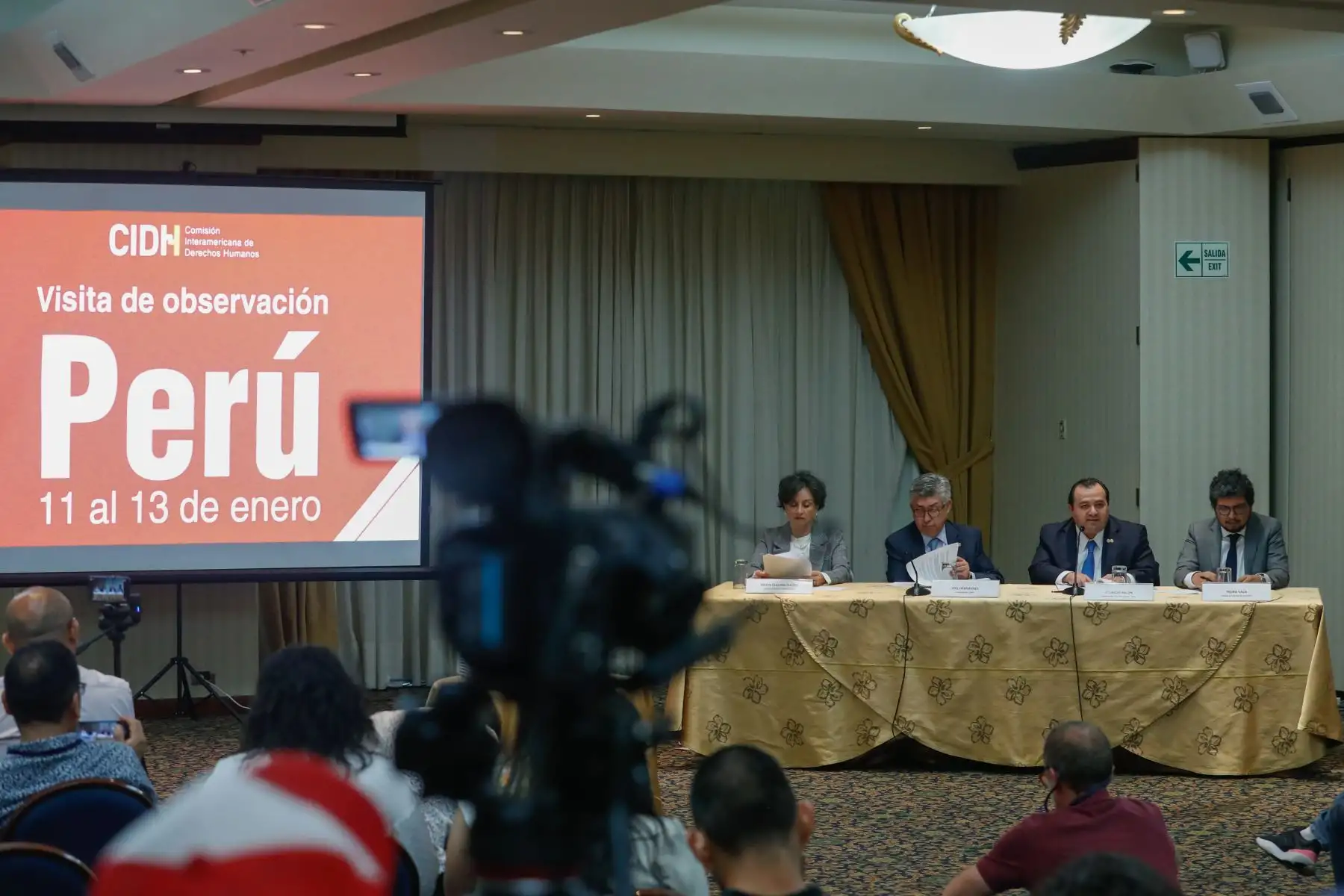 La Comisión Interamericana de Derechos Humanos (CIDH) dará a conocer dentro de 30 días su informe sobre la situación política del Perú, señaló su representante, Stuardo Ralón, en conferencia de prensa realizada hoy. 
Foto: ANDINA/Carla Patiño