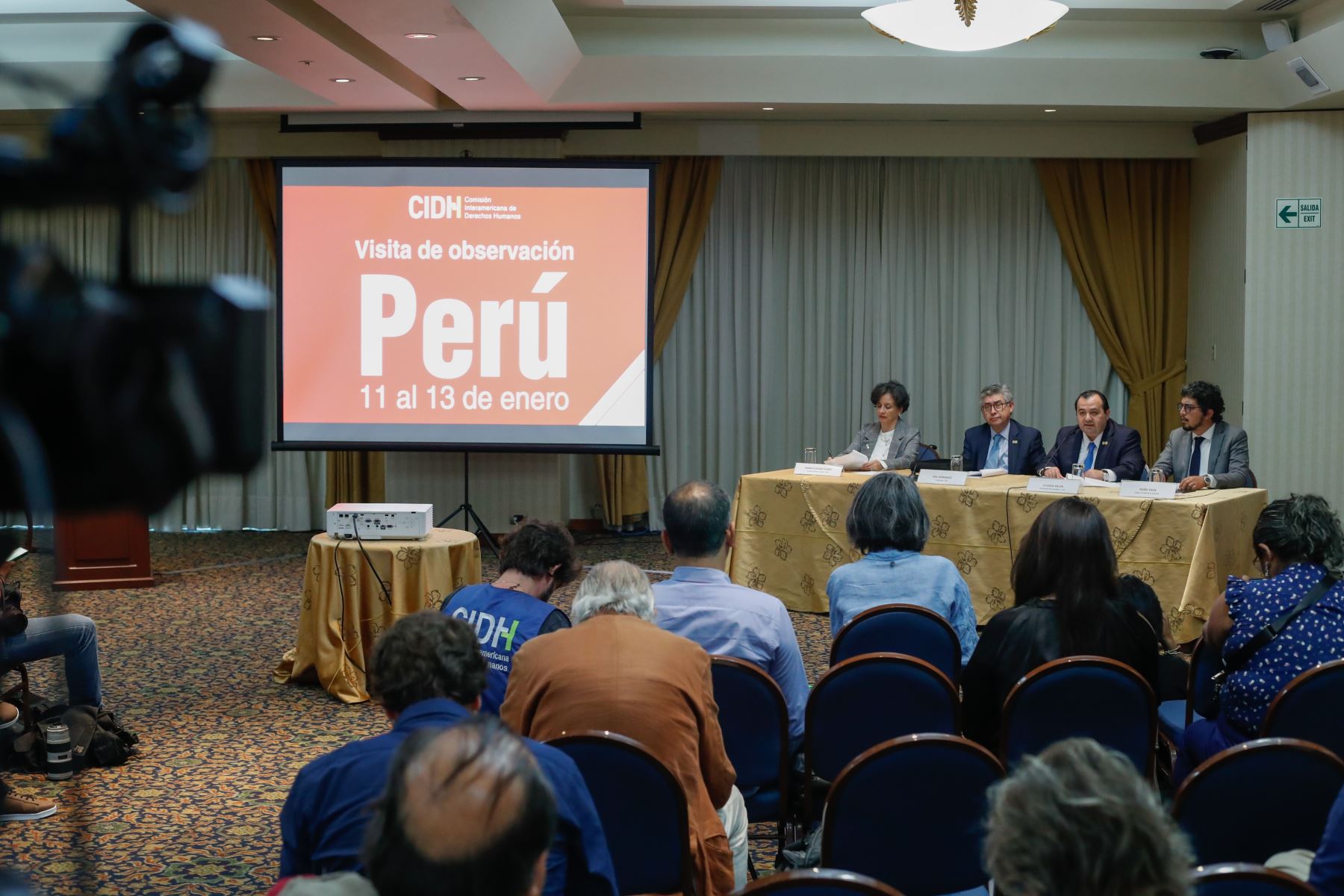 Conferencia de prensa de los integrantes de la CIDH que visitan el Perú.  ANDINA/Carla Patiño Ramírez