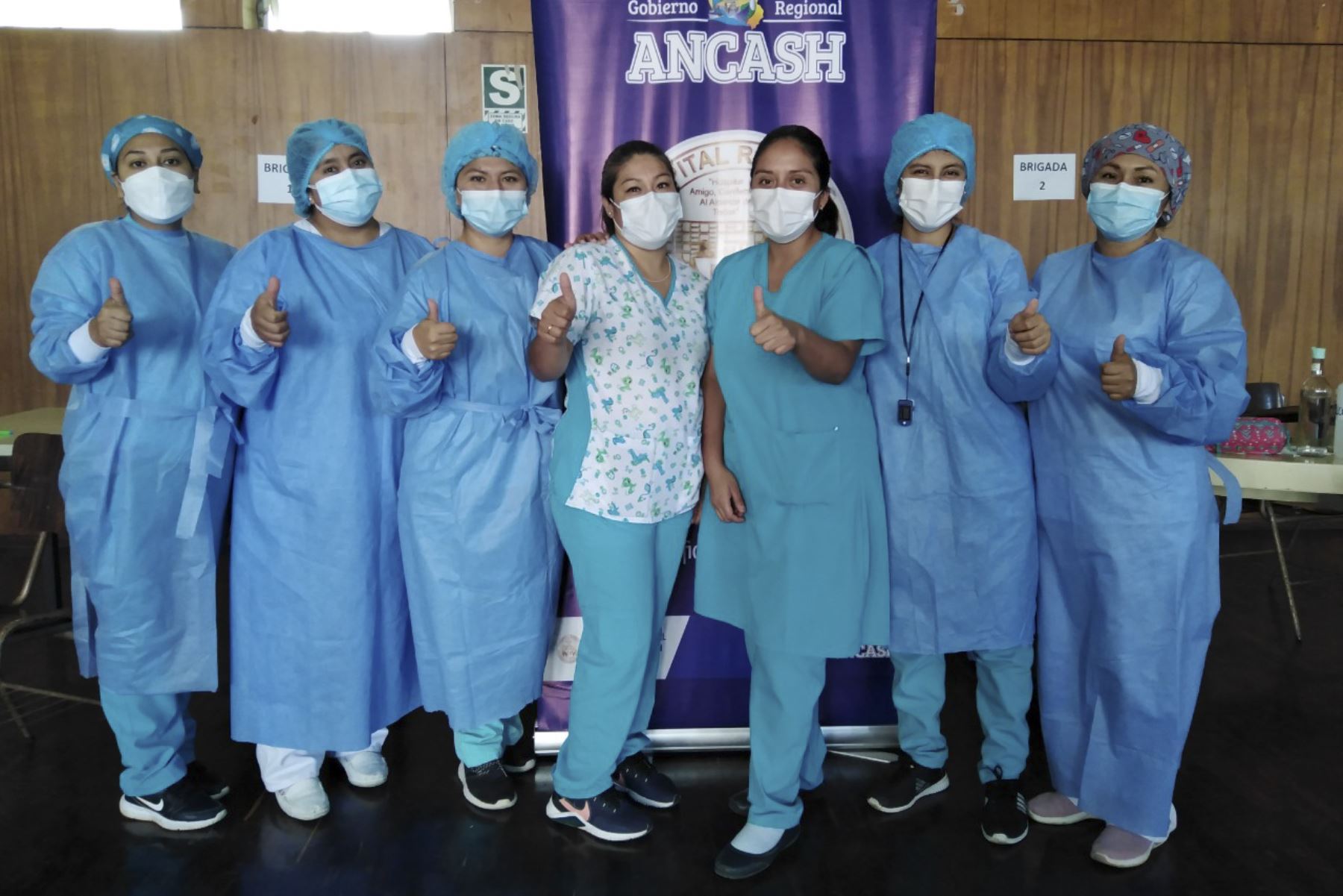 Se inició la campaña de inmunización en el Hospital Regional Eleazar Guzmán Barrón de Nuevo Chimbote. Foto: ANDINA/Cortesía Gonzalo Horna