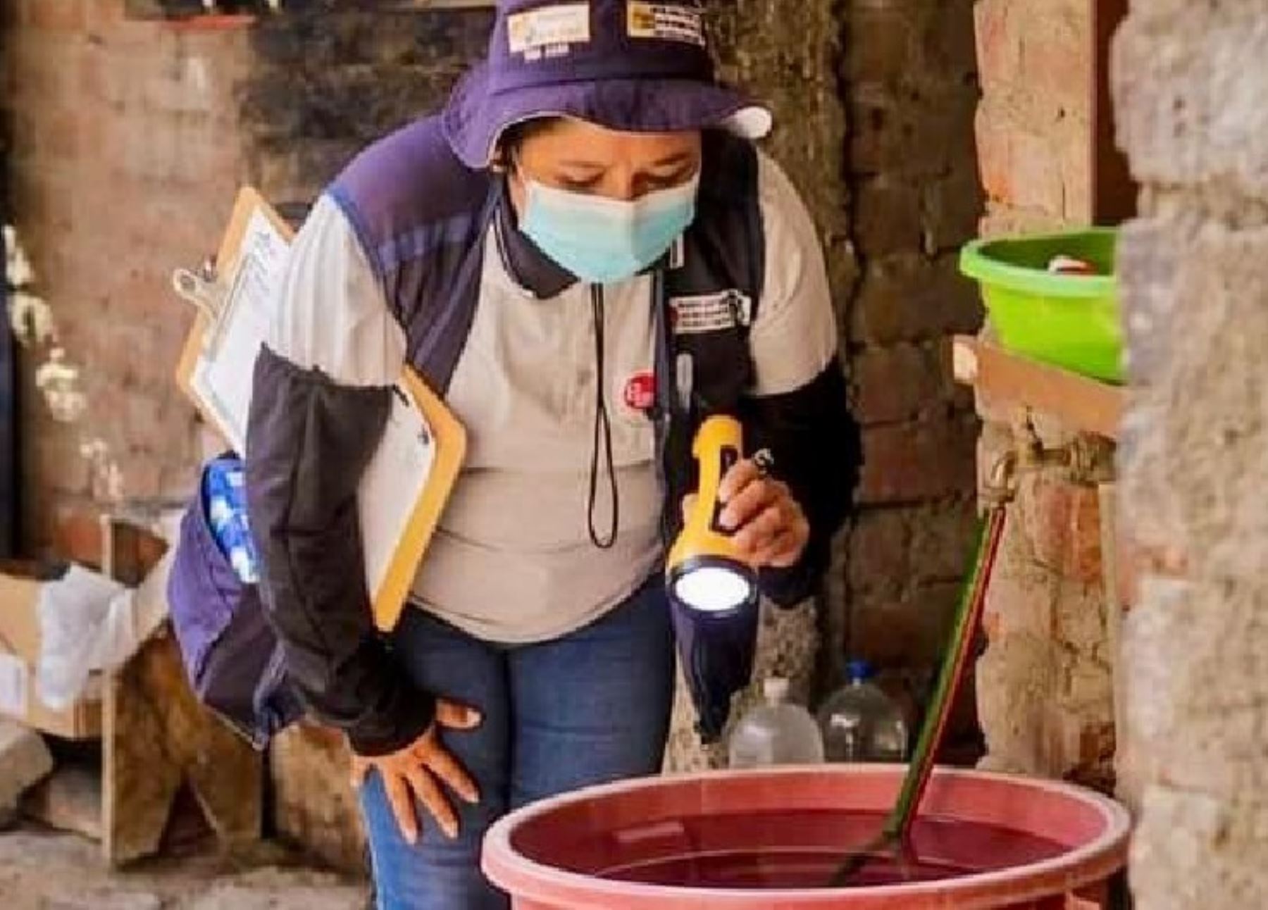Inspectores de salud de Piura iniciaron una campaña en el distrito de Chulucanas para erradicar los criaderos del zancudo transmisor del dengue y otras enfermedades.