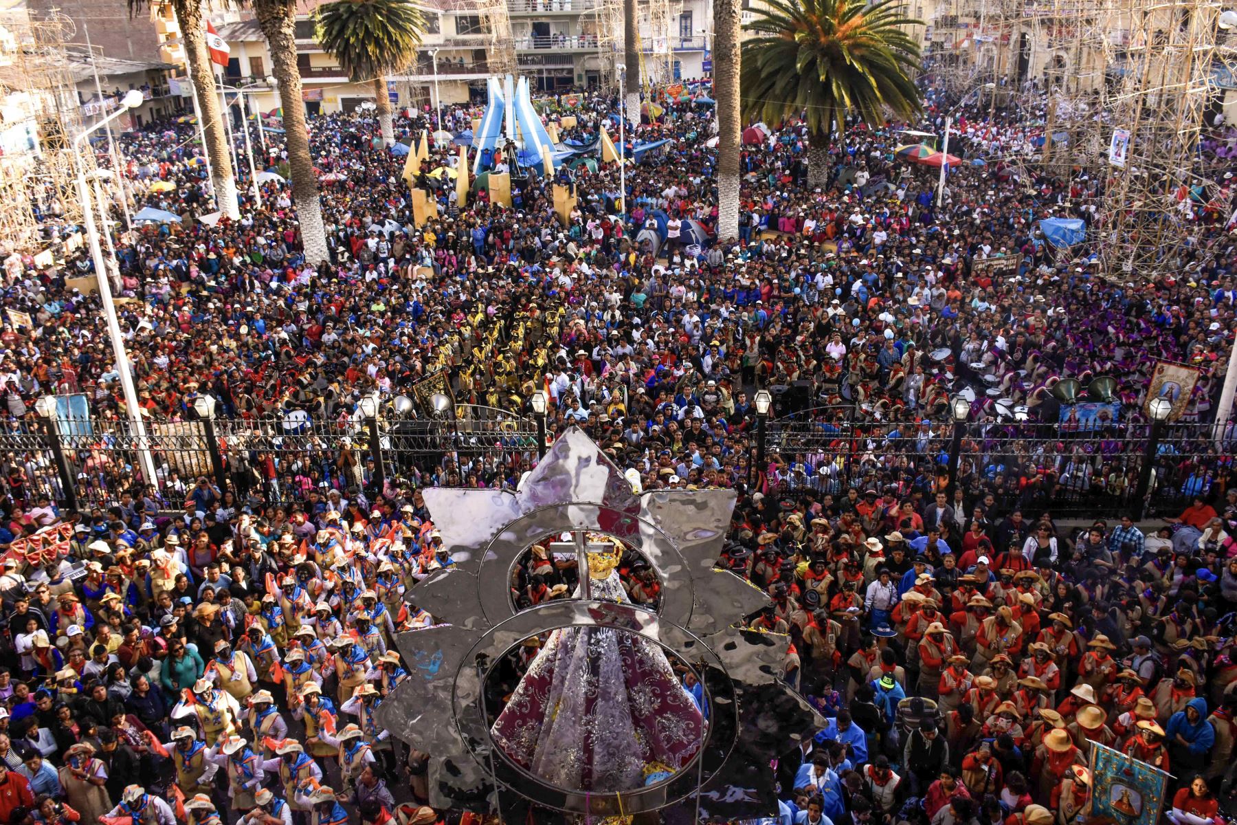 La venerada imagen de la Virgen de la Puerta de Otuzco volverá en peregrinación a Trujillo, capital de la región La Libertad, para reencontrarse con sus fieles. Foto: Cortesía Luis Puell