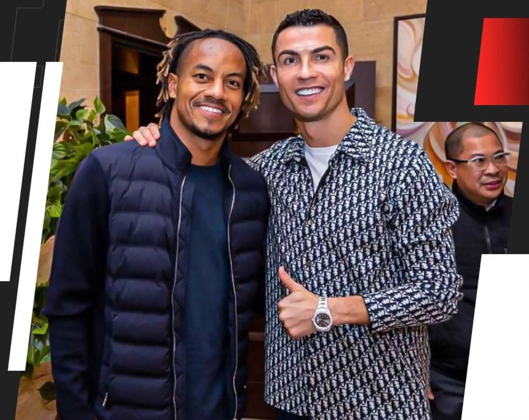 André Carrillo y Cristiano Ronaldo aparecen juntos antes de enfrentar a Messi, Mbappé y Neymar