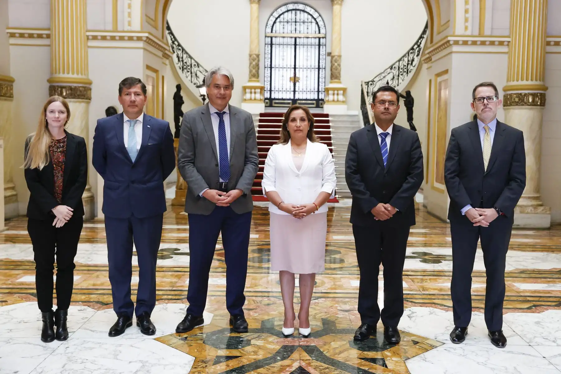Presidenta Dina Boluarte sostuvo reunión con el enviado especial del Alto Comisionado de las Naciones Unidas para los Derechos Humanos, Christian Salazar Volkmann. Foto: ANDINA/ Prensa Presidencia