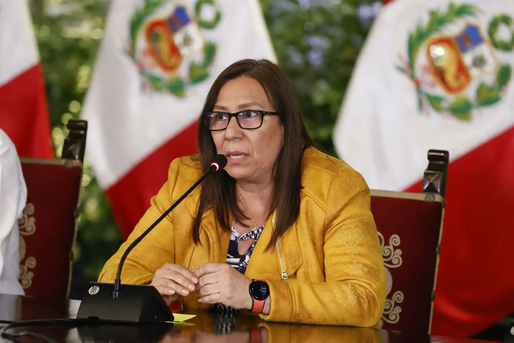 Ministra de Desarrollo Agrario y Riego, Nelly Paredes.