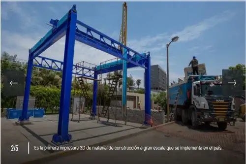 Al incorporar la tierra como el componente principal de los productos construidos por la impresora, la PUCP se convierte en una de las pocas instituciones del mundo en trabajar con materiales sostenibles para la construcción de viviendas. Foto: PUCP