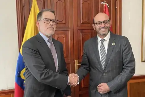Vicecancilleres de Ecuador y Perú. Foto: ANDINA/difusión.