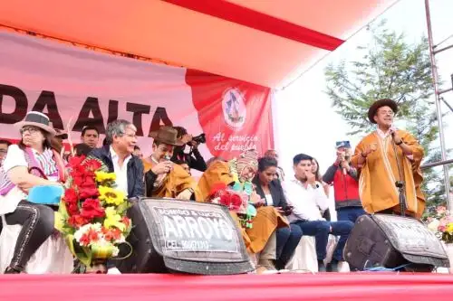 José Tello, titular del Minjusdh, reunido con comunidades de Ayacucho. ANDINA/Difusión