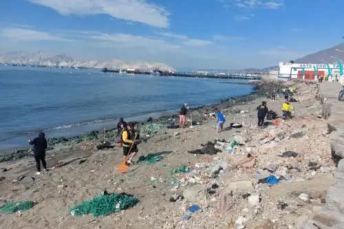 Todo el material recogido fue trasladado al sector Pampa La Carbonera, donde se encuentran instaladas las celdas transitorias. Foto: Cortesía Gonzalo Horna