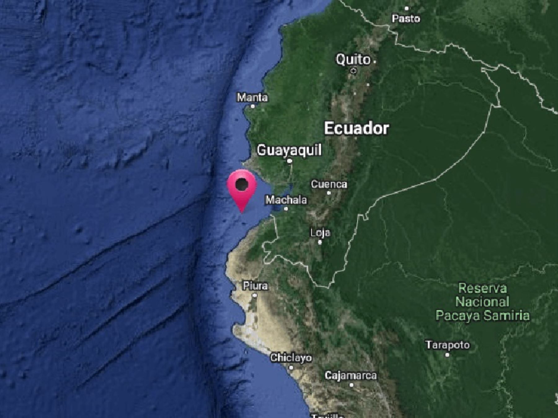 Un temblor de magnitud 4.3 se registró esta madrugada en Tumbes. El epicentro se localizó cerca de la localidad de Zorritos. Foto: ANDINA/difusión.