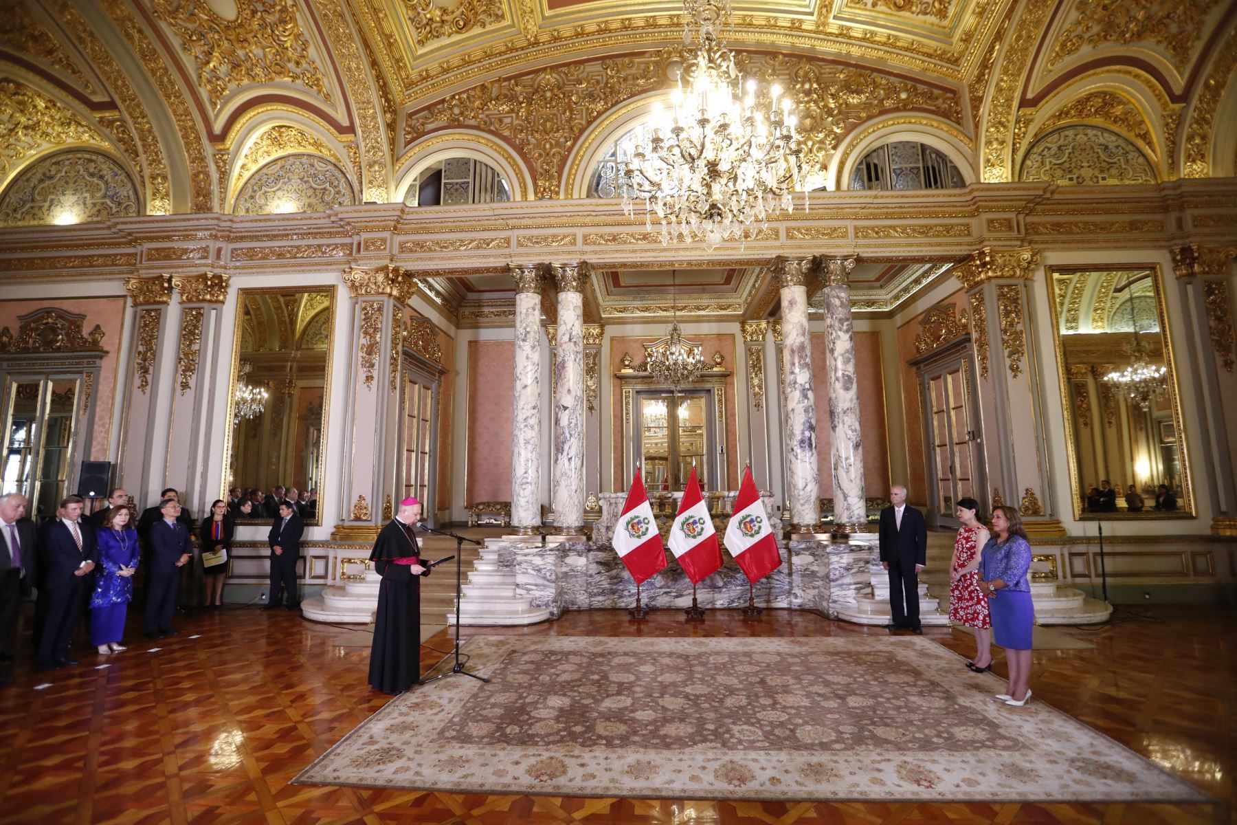 Presidenta Boluarte recibió saludo del Cuerpo Diplomático en Perú

Foto: ANDINA/Prensa Presidencia