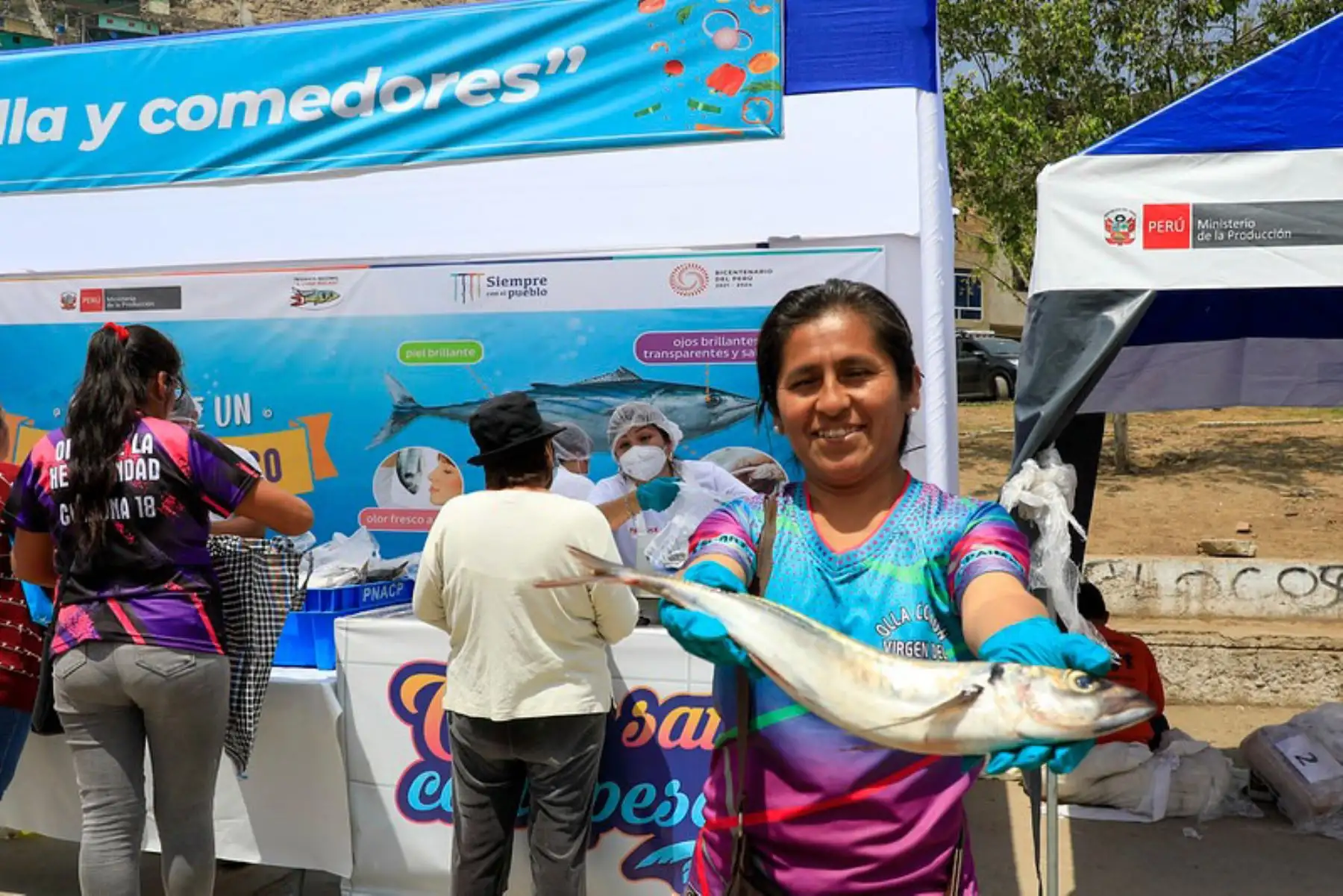 Produce promociona más de 30 toneladas de pescado fresco en regiones del interior del país