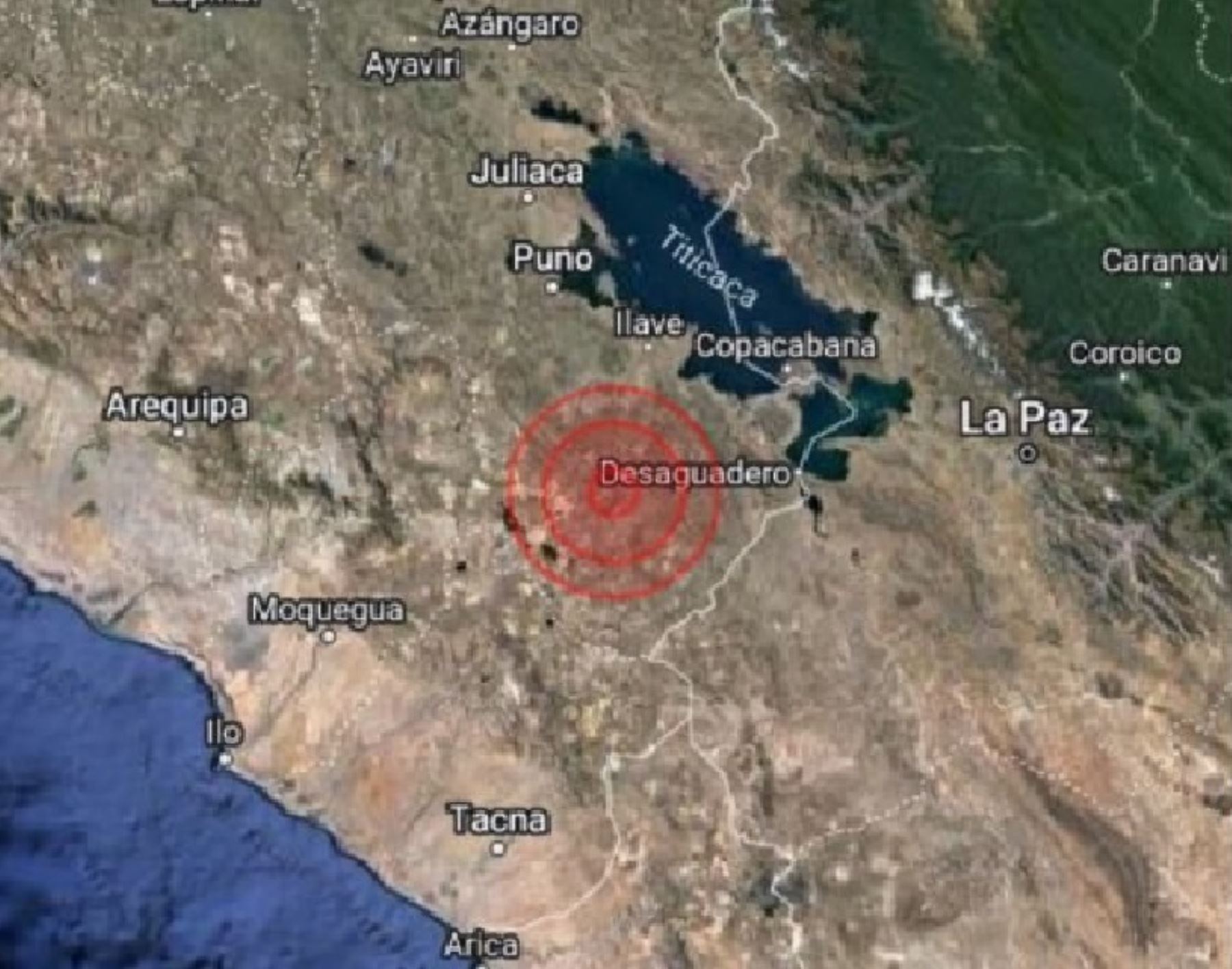 Epicentro del temblor de magnitud 4.4 se localizó en la provincia de Ilave, región Puno.