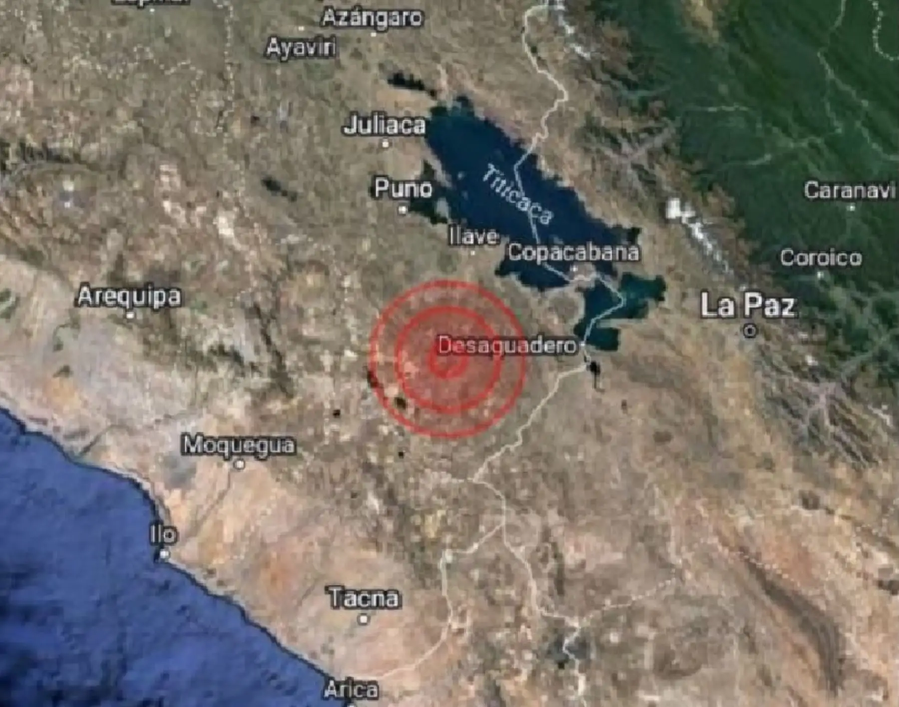 Epicentro del temblor de magnitud 4.4 se localizó en la provincia de Ilave, región Puno.
