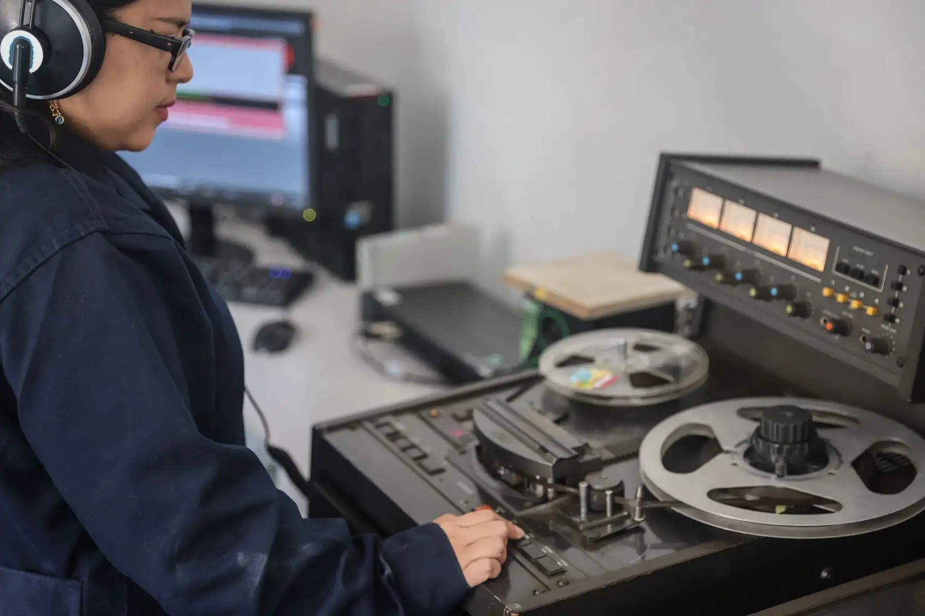 Recorrido por las instalaciones de Radio Nacional por su 86 aniversario. 
Foto: ANDINA/Andrés Valle