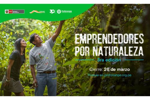 Sernanp y Profonanpe lanzan tercera edición de Emprendedores por Naturaleza