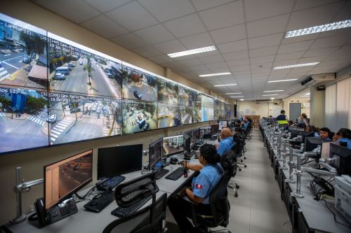 Central Alerta Miraflores, plataforma de monitoreo y seguridad, registró más de 6,400 emergencias y denuncias vecinales en enero. Foto: ANDINA/Difusión