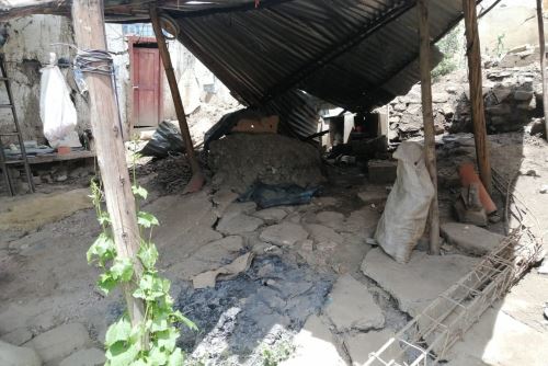 La reptación dejó siete viviendas inhabitables y una se encuentra en condición de afectada en el barrio de Cañarí, en la sierra de Áncash.
