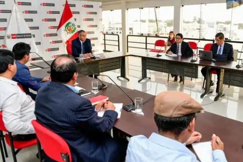 Grupo especial articulará con las autoridades locales y regionales para evaluar los principales problemas y plantear soluciones, anunció el ministro Vicente Romero. Foto: Mininter