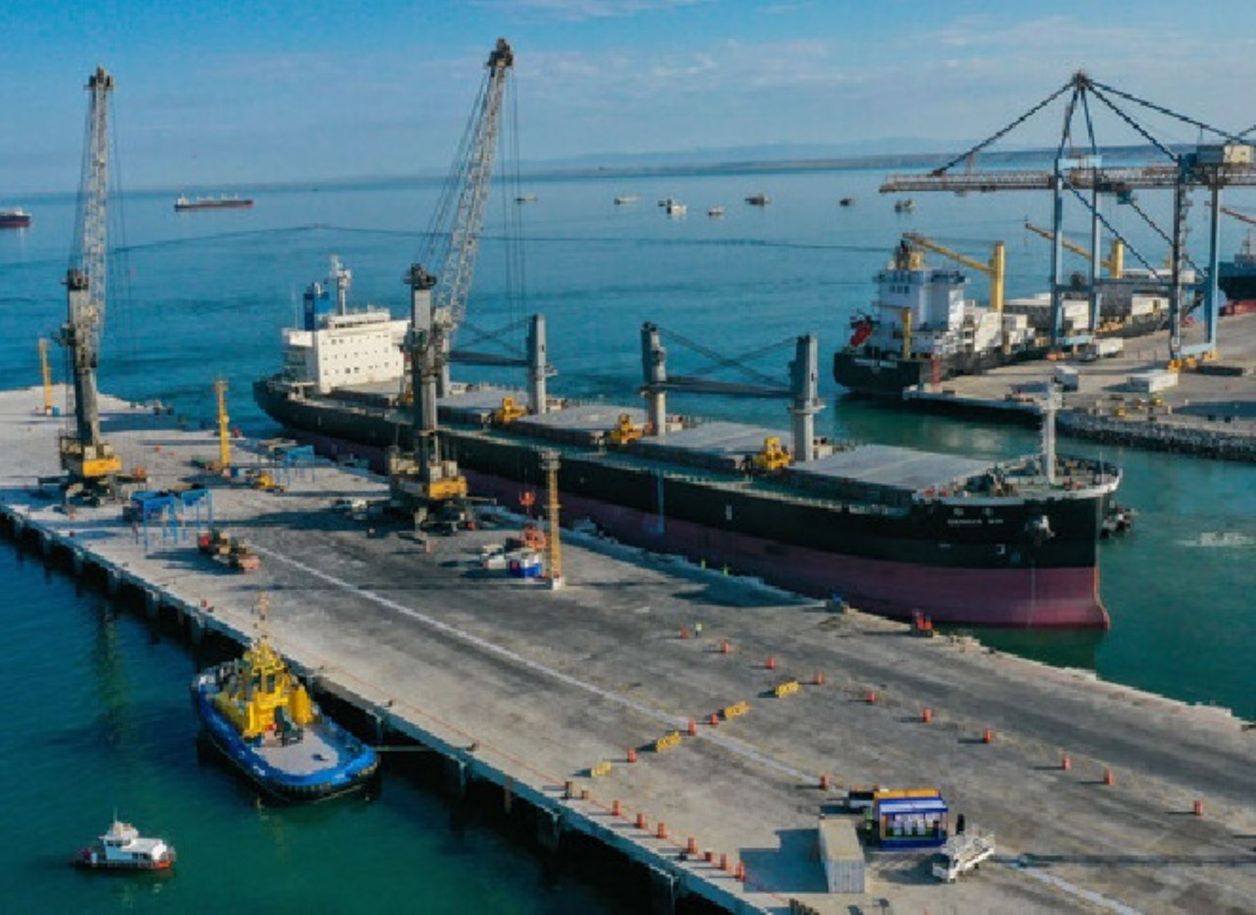 Más de US$ 16.4 millones se invirtieron en las obras de ampliación y reforzamiento del terminal portuario de Paita, en Piura.