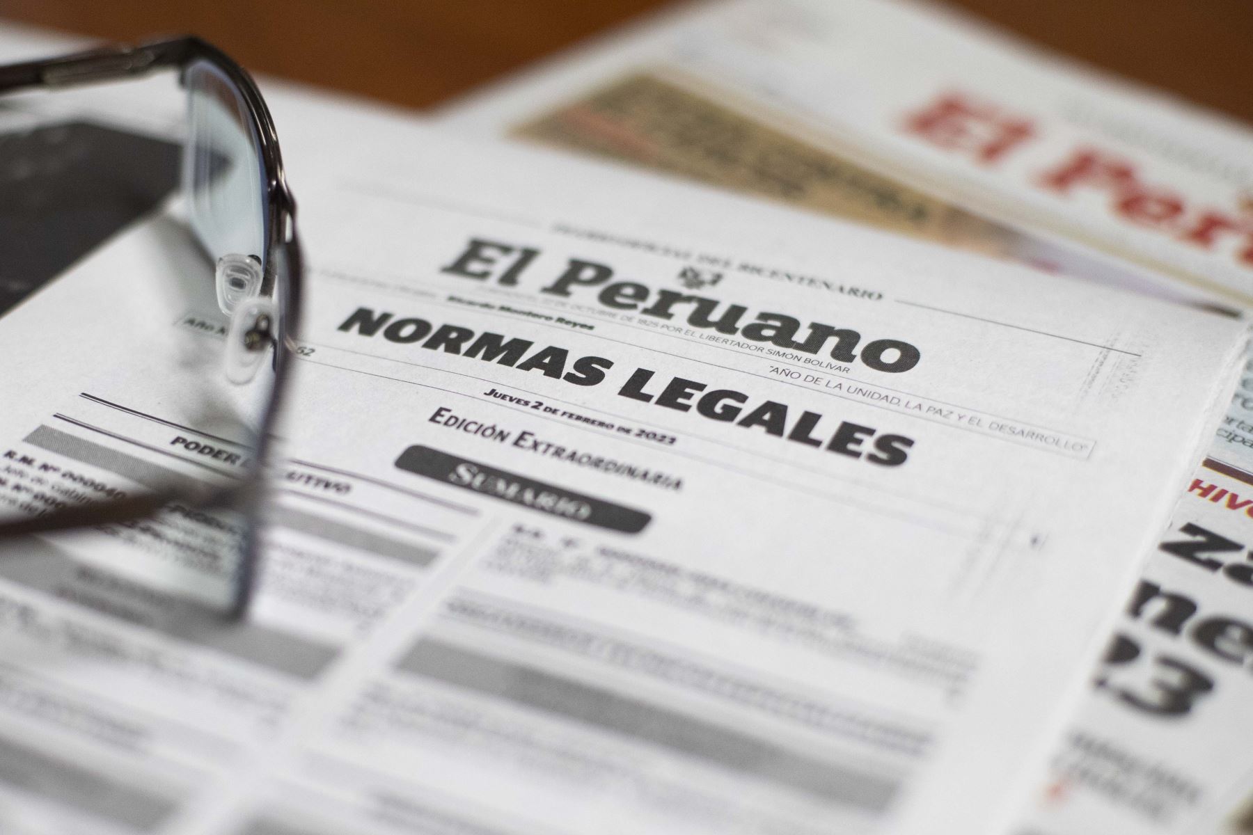 Cuadernillo de Normas Legales del Diario Oficial El Peruano. Foto: ANDINA/Carla Patiño Ramírez